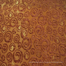 Círculo de diseño Chenille tela Jacquard